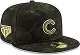 New Era Chicago Cubs 2019 MLB - Gorra ajustada para el día en el campo 59FIFTY, diseño de camuflaje, Plano, 7 1/8, Camo