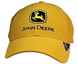 John Deere Memory Fit - Con Yellow Cap-Yellow-Os