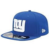 New Era Gorra de béisbol para Adulto Gorro de NFL ON Field 59 Fifty Fitted Gigantes de Nueva York, Todo el año, Unisex, Color Azul - Team, tamaño 6 7/8