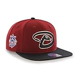 Arizona Diamondbacks MLB Razor Red Sure Shot Gorra con visera plana de dos tonos 47