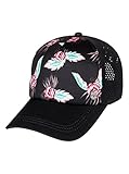 Roxy Waves Machines Gorra Tipo Trucker, Mujer, Negro (Antracita/Pattern_3), Talla única