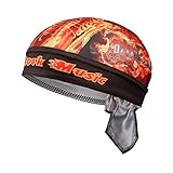 RNGZC Gorro de Pescador Bicicleta De Montaña Sombrero De Pirata Humedad Transpirable Montar A Caballo Turbante Sombrero Casco De Bicicleta Forro Amarillo Talla Única