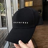 PKYGXZ Otoño e Invierno Letras de Gorra de béisbol Moda Retro Casual Gorras de Calle Hombres y Mujeres Sombrero Deportivo al Aire Libre Sombreros para el Sol Gorras Planas Visera