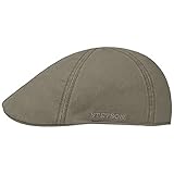 Stetson Gorra Texas con Protección UV Hombre - Gorro Ivy de algodón Sol Visera Primavera/Verano - L (58-59 cm) Verde Oliva