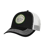 John Deere Men's Twill Mesh Patch Baseball Hat Black