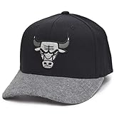 Mitchell & Ness NBA Greytone 110 Snapback Chicago Bulls - Gorra de forro polar, color negro y gris