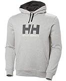 Helly Hansen Logo Hoodie Sudadera para hombre con capucha, sudadera casual de algodón para uso diario y actividades al aire libre