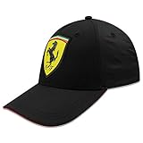 FERRARI Gorra Scudetto Carbon en Color Negro