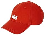 Helly Hansen Logo Cap Gorra Unisex 100% algodón para protegerse del Sol Durante Actividades al Aire Libre, Hombre, Rojo, STD