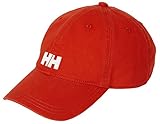 Helly Hansen Logo Cap Gorra Unisex 100% algodón para protegerse del Sol Durante Actividades al Aire Libre, Hombre, Rojo, STD