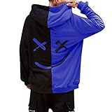 Overdose Sudadera Hombres Patchwork Slim Fit Hoodie OtoñO Moda Outwear Nueva Blusa Adolescente Top 2018 Sudadera (Small, Azul)