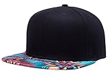 Aivtalk - Hip Hop Negro Sombrero Gorra de Béisbol Moda con Estampado Unisex Snapback Hat Cap para Hombres Mujeres