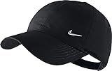 Nike Ya Heritage 86 Swoosh AD - Gorra de tenis unisex para joven, color negro / plateado