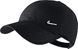 Nike Ya Heritage 86 Swoosh AD - Gorra de tenis unisex para joven, color negro / plateado