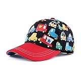 Pesaat Gorra de béisbol para bebé, con protección UV (Coche Colorido, 1 a 2 años)