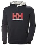 Helly Hansen Logo Hoodie HH Sudadera con Capucha, Hombre, Azul Marino, 2XL