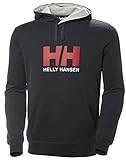 Helly Hansen Logo Hoodie HH Sudadera con Capucha, Hombre, Azul Marino, 2XL