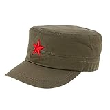 Cinco Puntas Casquillo De La Estrella del Bordado Militares Sombreros Negro Plana Sombrero De Copa del Camuflaje del Ejército Gorros Al Aire Libre