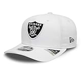 New Era Las Vegas Raiders 9fifty Stretch Snapback Cap White Base White - S-M