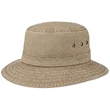 Stetson Sombrero Pescador Reston Mujer/Hombre - de Viaje Verano Primavera/Verano - L (58-59 cm) marrón