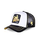 capslab - Gorra Pikachu Pokemon Blanca- Talla Unica - PIK5