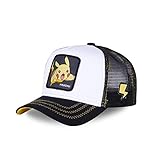 capslab - Gorra Pikachu Pokemon Blanca- Talla Unica - PIK5