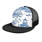 Gorra de béisbol azul estilo chino estilo chino unisex 3D Hip Hop Snapback visera plana gorra de béisbol gorras