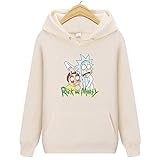 HOSD 2019 Nuevo Rick Morty con Capucha Hombres Mujeres Sudaderas con Capucha Sudaderas Hombres Monopatines Sudadera con Capucha de algodón Masculino