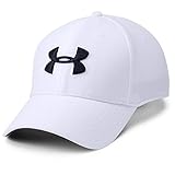 Under Armour UA Blitzing 3.0 Gorra para Hombre, Gorra con Visera Transpirable, cómoda Gorra Deportiva para Hombre con Banda de transpiración, White/Steel/Black (100), L/XL