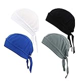 GUIFIER Bandana de Ciclismo,Gorro Bandana Deportivos Pañuelo Cabeza,Gorras de Ciclismo Transpirable Sombrero Pirata Casquillo para Correr, Bicicleta, Motocicleta, Calavera, Debajo del Casco, Diadema