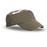 Gorra Gorro Respirable Ligera de Moda para Hombre Anti UV Proteccion Solar Sol (Verde con Diseno)