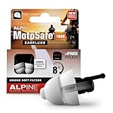 Alpine MotoSafe Tour Tapones para los oídos - Tapones para giras - Evita daños auditivos durante la práctica del motociclismo - El tráfico sigue siendo audible - Tapones reutilizables