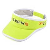 Nonbak Visera/Visor Unisex Talla única Muy Ligera Running, Deportes Outdoor, Aire Libre, Casual, (Amarillo flúor)