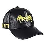 Cerdá Batman Malla Negra Ajustable-58 cm-Adulto Gorra de béisbol, 58 cm para Hombre