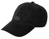 Helly Hansen Logo Cap Gorra Unisex 100% algodón para protegerse del Sol Durante Actividades al Aire Libre, Hombre, Negro, STD