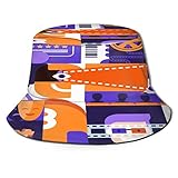 Sombrero de Pescador Unisex Cine de Elementos de diseño geométrico Plano Vectorial Plegable De Sol/UV Gorra Protección para Playa Viaje Senderismo Camping