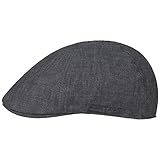 Stetson Gorra Gatsby de Lino Putnam Mujer/Hombre - Gorros Denim con Visera, Forro Primavera/Verano - XL (60-61 cm) Tela Vaquera