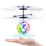 Betheaces Bolas Voladoras, RC Helicopteros Teledirigidos con Luces LED Brillantes, Juguete Volador Mini Dron Juguete para Niños 3 4 5 6 7 8 9 10 11 12 Años Regalos Navidad Cumpleaños