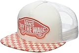 Vans_Apparel Beach Trucker Hat Gorra de béisbol, Rojo (Spiced Coral Checkerboard P39), Talla única para Mujer