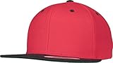 Flexfit Mütze Classic Snapback 2-tone - Gorro, unisex, Multicolor (Red/Blk), Talla única