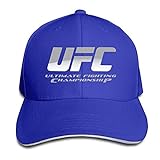 LIU888888 UFC Ultimate Fighting Championship Logo Flex Baseball Cap Black Royalblue,Sombreros y Gorras
