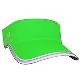 Headsweats Anti-Reflective Supervisor High Visibility Pantalla Banda Visor, Todo el año, Unisex, Color Verde neón, tamaño Talla única