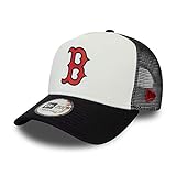 New Era Boston Red Sox MLB Cap Trucker Kappe Verstellbar Baseball Snapback Weiss - One-Size
