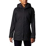 Columbia Splash A Little II, Chaqueta impermeable, Mujer, Negro, M