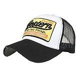 Unisex Gorra de béisbol Ajustable de Estilo Deportes al Aire Libre Motocicleta Gorras de béisbol béisbol de Hip Hop (Negro)