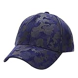 BOLAWOO Peaked Unisex Para Mujer Para Hombre Leopardo Gorra Sombrero Camuflaje De Béisbol Mode De Marca Moda Casual Sport Polo Cap Cap (Color : Polarblau, Size : One Size)