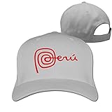 Hombre Mujer Gorras de béisbol, Peru Unisex Hat Baseball Hat Hip Hop Casquette Outdoor Sport Cap Snapback Hats White