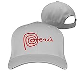 Hombre Mujer Gorras de béisbol, Peru Unisex Hat Baseball Hat Hip Hop Casquette Outdoor Sport Cap Snapback Hats White