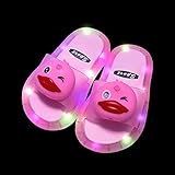 Chanclas Mujer Baratas,Zapatillas Luminosas Infantiles, Dibujos Animados De Verano NiñOs Y NiñAs Red Red Luminoso Interior Y Al Aire Libre Desgaste No ResbalóN Suave Y De Secado RáPido Sandalias De P