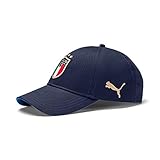 PUMA FIGC Cap Gorra, Hombre, Peacoat-Team Power Blue Team Gold, OSFA